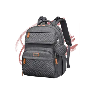 Babbletroo Travel Diaper Bag  | Waterproof Travel Tote with Changing Pad, Pacifier Case & Stroller Straps Diaperbag
