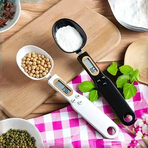 Electronic Kitchen Scale, 0.1g-500g LCD Display, Digital Weight Measuring Spoon, Battery Operated, Abs Material, Home & Outdoor Use, Food Measuring Tool