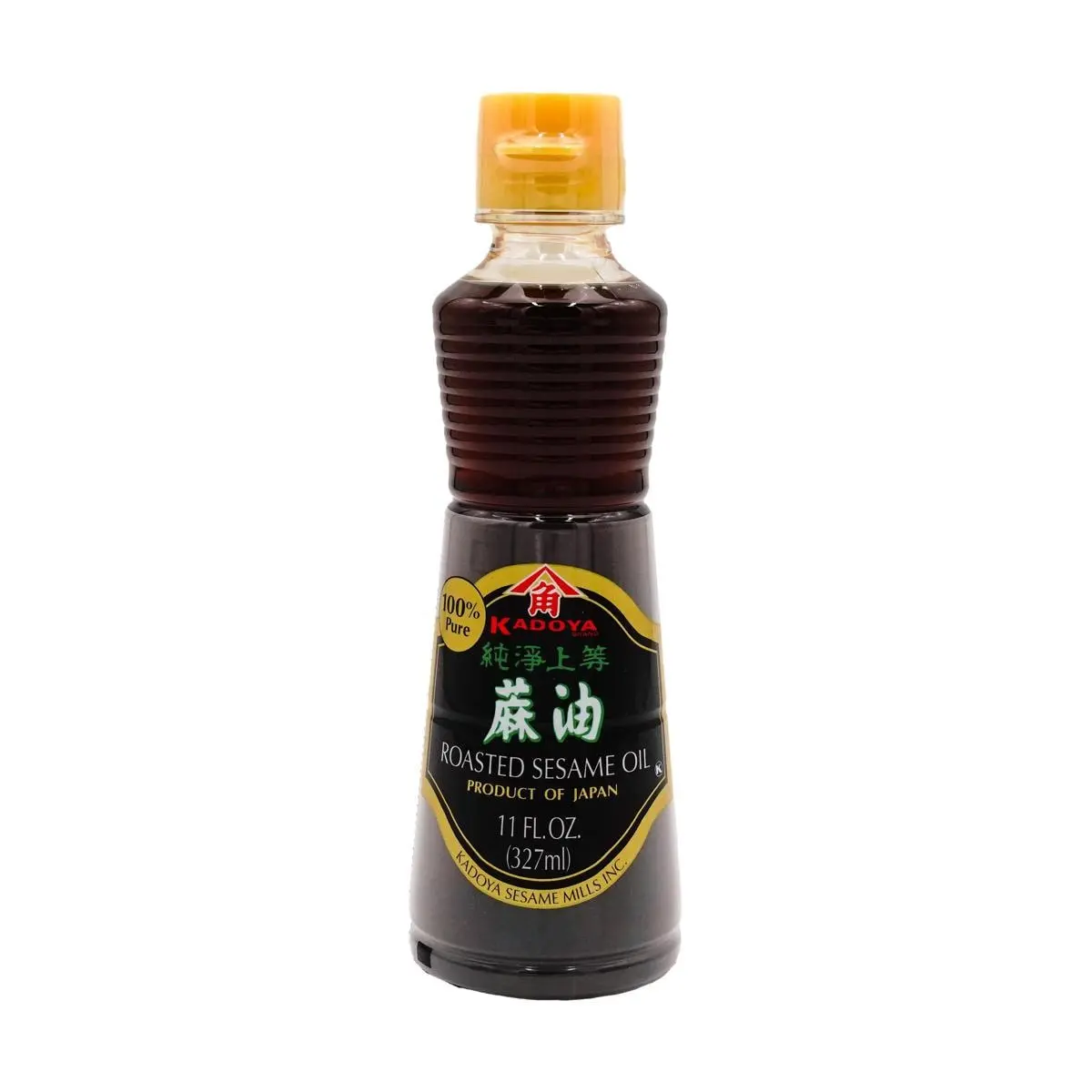 KADOYA 100% Pure Toasted Sesame Oil - Premium Japanese Cooking Oil for Stir-Frying, Salad Dressings & Flavor - 327ml