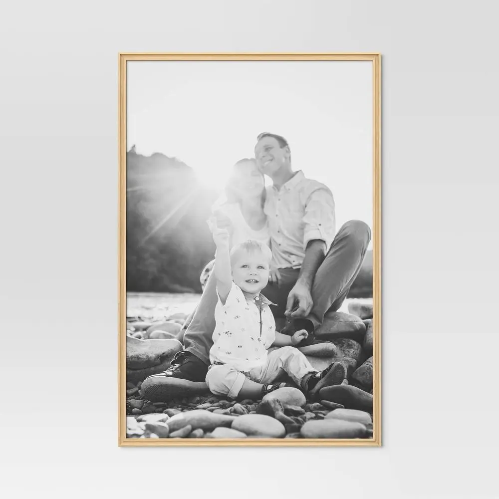24"x36" Traditional Poster Picture Frame Natural - Room Essentials