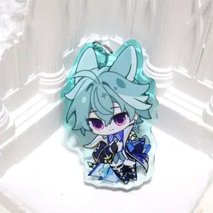 Limited edition Genshin Impact Lohen Colored glass  Acrylic Keychain, Backpack accessory.gifts