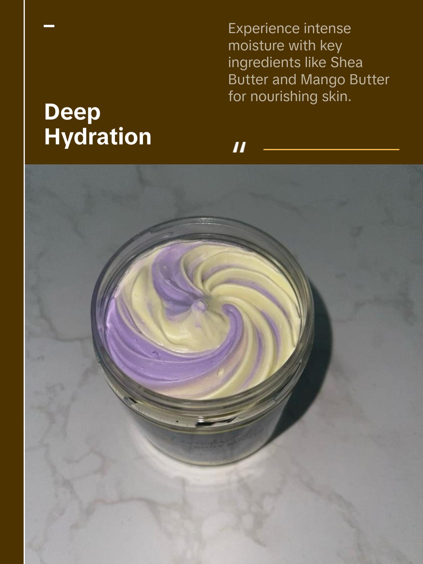 Lavender Chamomile Body Butter for Deep Hydration and Nourishment Body Care Lotions Apricot Blend