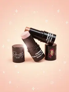 PRETTY NATURE BY JOYCE Vegan Highlighter Stick - 8g, Paraben-Free, EU-Compliant, Gluten-Free, Smooth, Brightening, Single Item, Highlighter Makeup for Cheek Glow & Shine
