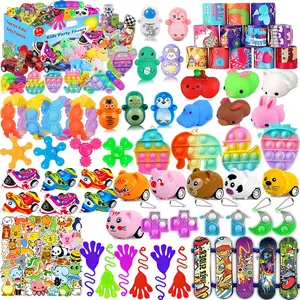 124 PCS Party Favors for Kids 4-8, Birthday Party Goodie Bag Stuffers, Classroom Treasure Box Toys, Carnival Prizes, Pinata Fillers, Bulk Toy Assortment Gifts for Boys & Girls