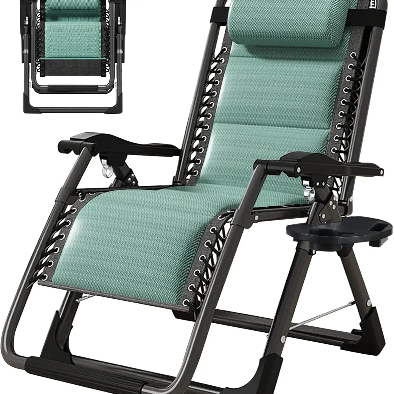 Green Ice Silk Chair without Mat