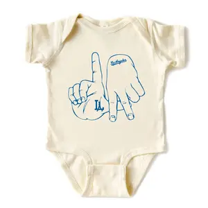 (100% Cotton) Los Angeles  Baseball Baby Onesie – Gift for Smallest Fan