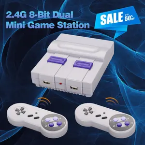 Dual 8 Bit TV Video AV Output Plug&Play Handheld Game Console Mini Game Station Gift(Support Multi Classic Retro Games) Video Gamepad Console