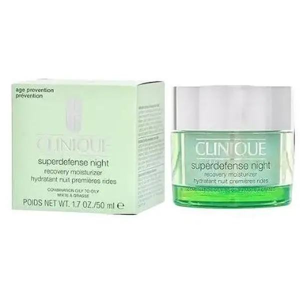 Clinique Superdefense Night Recovery Moisturizer Combo Oily to Oily, 1.7 Ounce