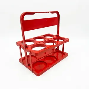 JoEzzy Foldable 6-Cup Drink Carrier with Comfort Handle – Heavy Duty Portable Beverage Caddy for Food Delivery Drivers – Adjustable Cup Holder for Coffee, Soda & Large Drinks