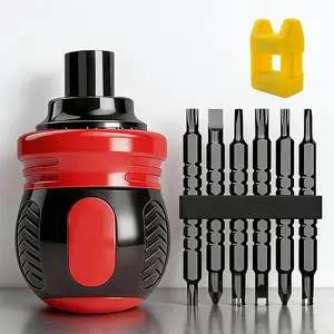 12-In-1 Ratchet Screwdriver Set, Manual Tool, Cross/flat/triangle/square Head, Adjustable Magnetic Drill Bits, Ideal for Tight Spaces, Durability, Compact Design, Versatility, Multifunctional screwdriver