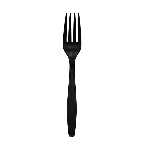 Karat Earth Heavy Weight Bio-Based Forks, Black - 1,000 pcs