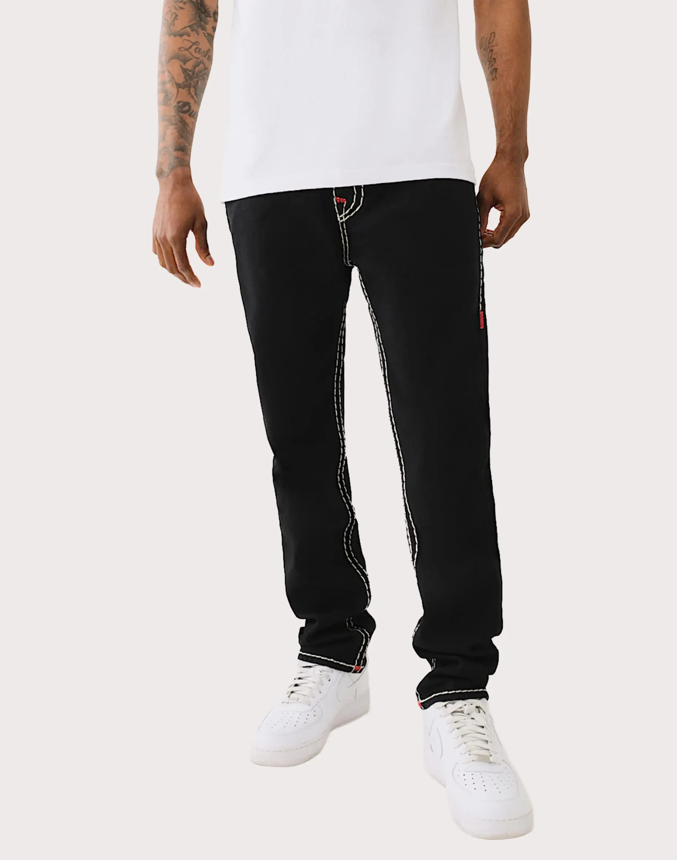 Mens True Religion Rocco Super T Flap Skinny Denim Jeans