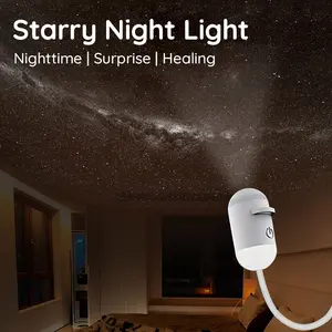 Children's night light starry sky light  Planetarium Projector Pro for Bedroom, 6 in 1 Star Projector Galaxy Light, Ceiling Night Light Milky Way Mood Lighting with Timer, LED Space Galaxy Lamp Bedroom Room Decor for Adults Kids - White