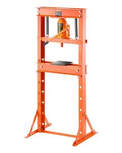 【fathersdaygift】VEVOR Hydraulic Shop Press20 T H-Frame Shop Press with Press Plate & Triangular SupportStable Garage Floor Adjustable Hydraulic Press with Relief ValveFit for BendingStraightening & Stamping