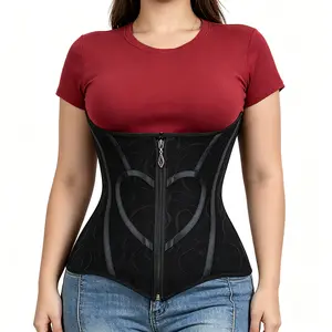 Waist Trainer for Plus Size Women Tummy Control No Roll Comfortable Shapewear for Everyday & Postpartum Fit Dream Curvy Corset Clothes Breathable Belts Womenswear Fabric