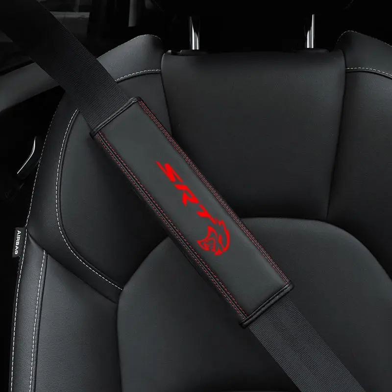 PU leather belly relief case for increased driving comfort for Dodge SRT Logo 6 8 10 Ram TRX Charger NITRO DART JOURNEY car interior accessory Auto Accessories Interior Interior Accessories For Car