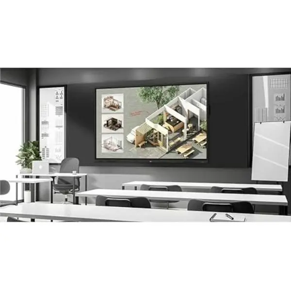 LG 55TR3DQ-B Android Collaboration Display Screen - 55 in. LCD Touchscreen, ARM Cortex A73+A53, 8 GB, USB, Bluetooth, VGA, 3840 x 2160 Resolution