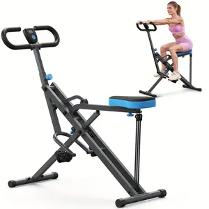 Adjustable Resistance Foldable Squat Machine for Gluteal Muscle Training, Leg Exercise Machine with a Weight Capacity of 350 lbs, Rowing Machine, Outdoor Fun, Fast Shipping from USA