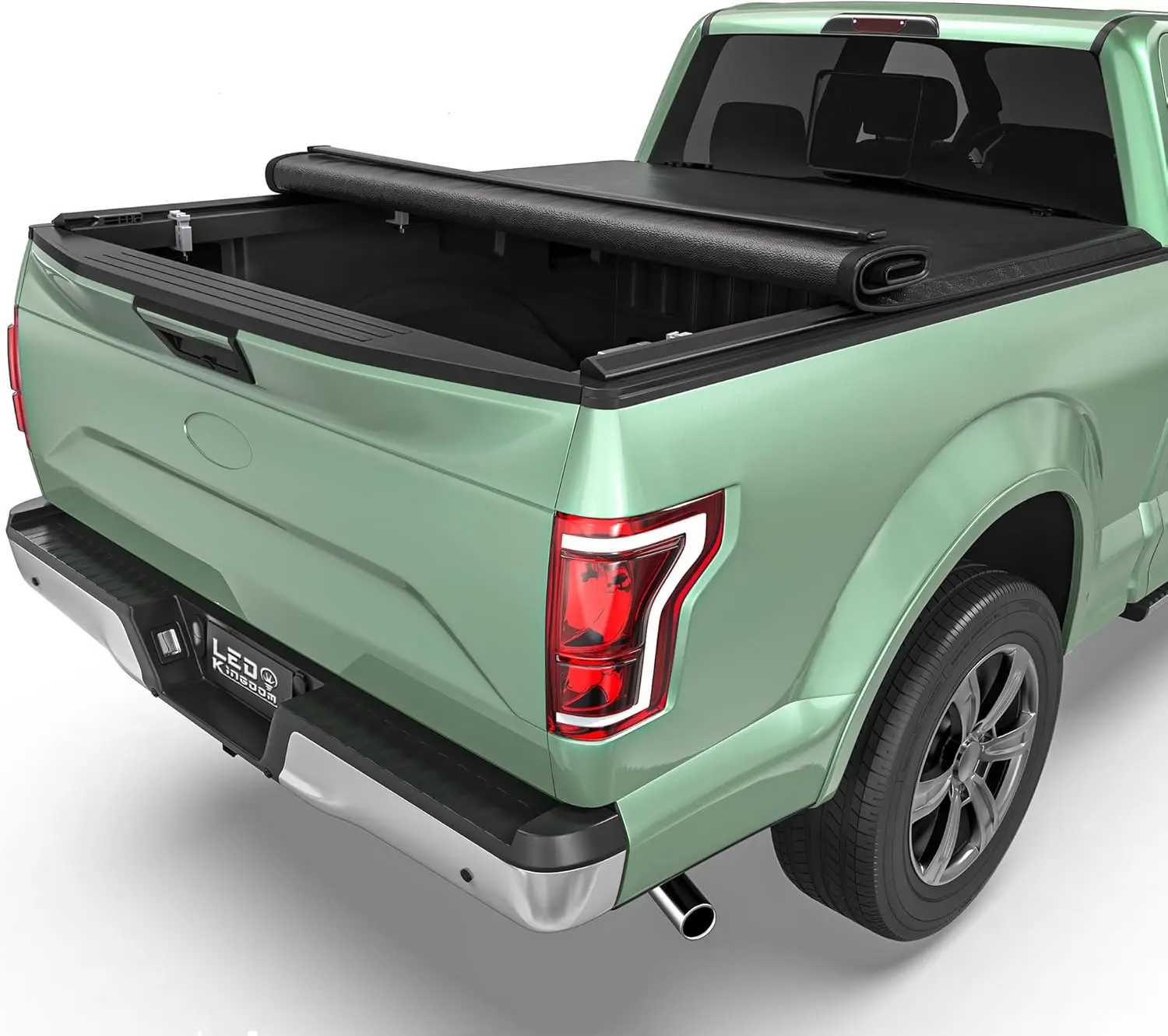5'5" (67") Bed Soft Roll-Up Truck Bed Tonneau Cover Fits for 2015-2025 Ford F150 F-150