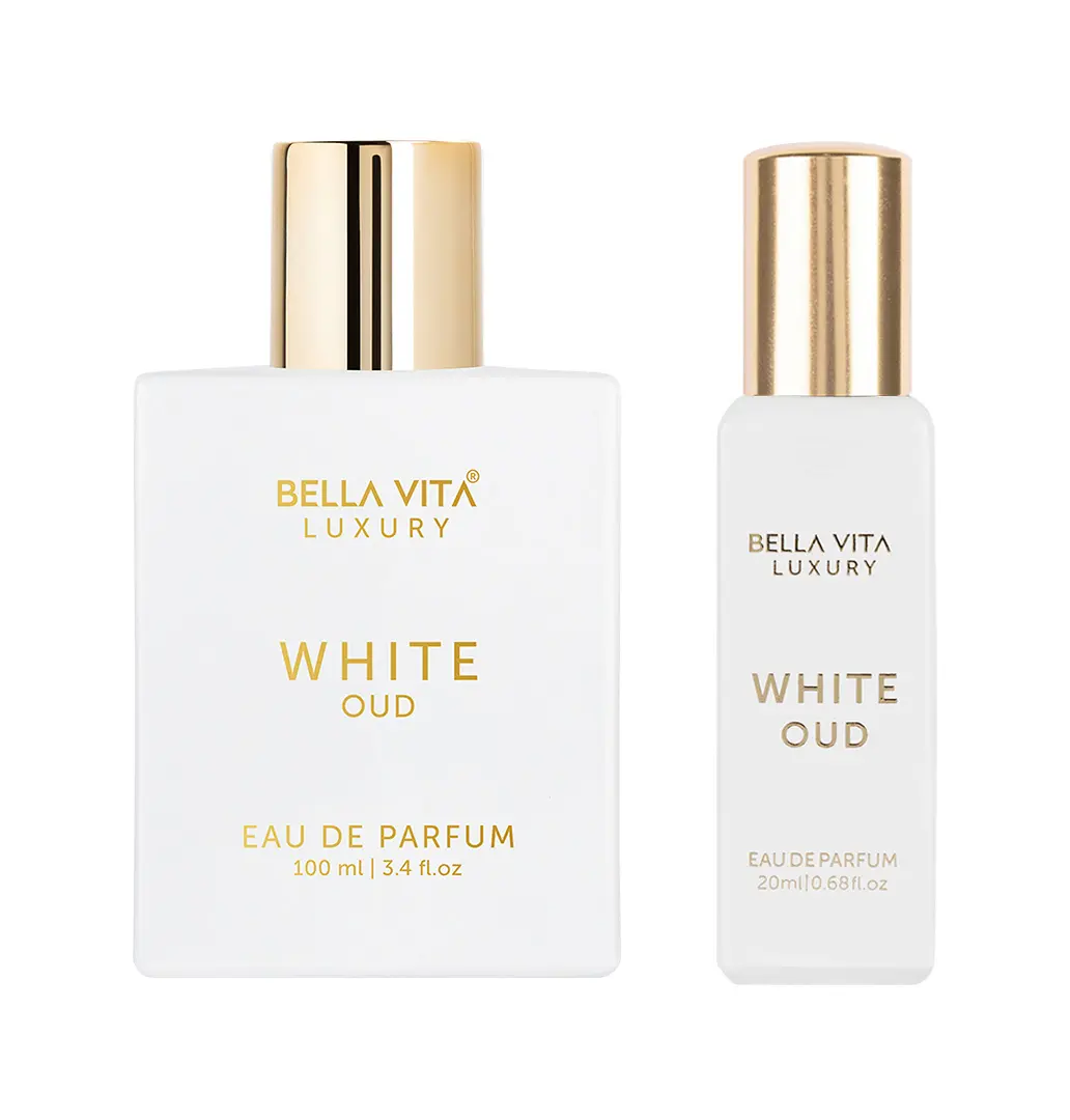 BellaVita Luxury's White Oud More Mystery | 100ml+20ml Perfumes | EDP | Orange, Freesia & Wood Notes | Unisex Perfume | Long Lasting