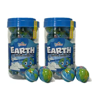 Apexy Planet Gummies - with Fruity Liquid Center, for Halloween, Birthday, Trick Or Treat, Party Candy - Jelly Filled Gummies, Fat Free, Nut Free. 11.42oz (Planet) Pack of 2