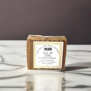 All in One Soap Sea Moss+Turmeric For Acne, Dark Spots, Brightening, Exfoliating, Eczema, Cleansing Body Care Lemon