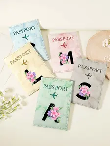 Fashionable Flower Pattern Passport Case, Lightweight & Portable Passport Holder, Passport Cover, Travel Accessories for Women & Men