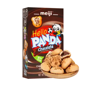 MEIJI Panda Cookies: Delicious Chocolate-Filled Treats (57g) - Japanese Snack Favorite