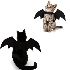 Cat Halloween Costume Bat Wings Pet Apparel Halloween Party Dress Up Accessories for Cat Small Dogs Puppy Kitty Kitten Boy or Girl