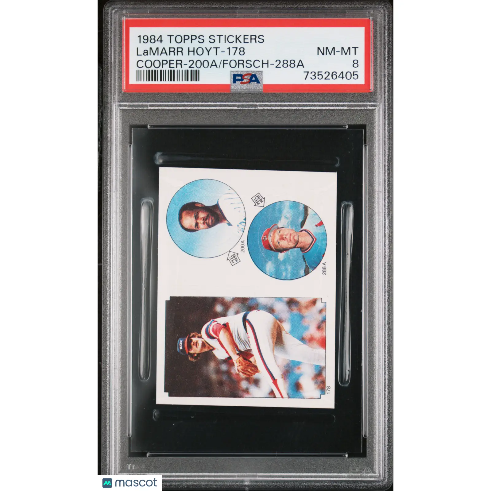 Lamarr Hoyt-178 PSA 1984 Topps Stickers Baseball 8 73526405