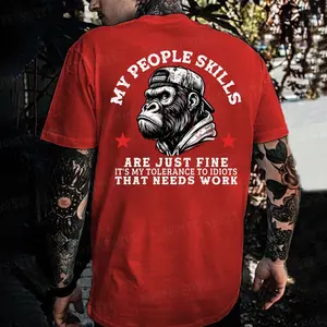 My People Skills Are Just Fine It's My Tolerance To Idiots That Needs Work Monkey T-shirt