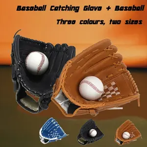 Adult Baseball Glove Set, Softball Mitt for Training, Pitcher's Glove, School Practice Equipment, Durable and Comfortable Design, Softball Gloves, Soft Baseballs