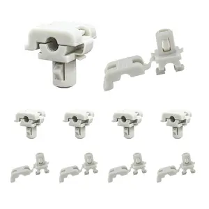 10 PCS Car Door Lock Rod Clips, Tailgate Handle Rod Clip Fits 5/32" Rod, Door Lock Latch Clips Replace OEM 16629990 16675980 Compatible with F150 F250 F350, Car Accessories
