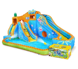 Sunny & Fun SpongeBob Deluxe Inflatable Water Slide