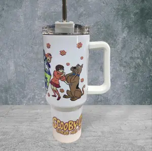 40oz Scooby Doo Sublimation Tumbler - Perfect for Your Beverage Needs - Drinkware, Bottle