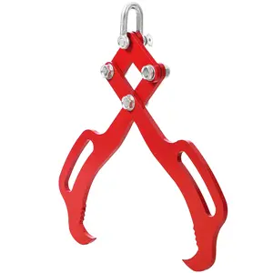 Heavy Duty Log Lifting Tongs, 2/4 Serrated Steel Claw Grapple, 28"-36" 360° Swivel Design, 3000LB Load Capacity with Non-Slip Firm Grip, Durable Log Grabber for Tractors, ATVs, Skidders, Forestry and Firewood Handling