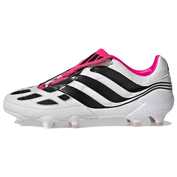 Adidas Predator Precision FG Archive Pack Team Shock Pink Trendy Comfort Lightweight Soccer Cleats Unisex White Black HP9816
