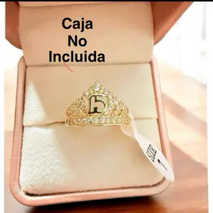 Quinceañera Ring Number 15 with Diamond-Like Sparkle in Cubic Zirconia Sizes 6-9 Perfect 15th Birthday Gift for Special Occasions BOX NOT INCLUDED