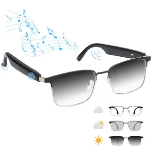 Rechargeable Wireless Smart Glasses For Both Men And Women, Wireless Connection, Built in Microphone And Speaker, AI Voice Assistant, Ideal Gift For Outdoor Sports, Smart Audio Sunglasses