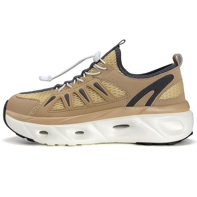 OFIREND Men's Trekking Camping Shoes, Slip-On Hiking Style Casual Trainers with Breathable Mesh, Quick-Dry Drainage Sole for Outdoor Activities, Hiking Style Shoes, Climbing Trekking Shoes