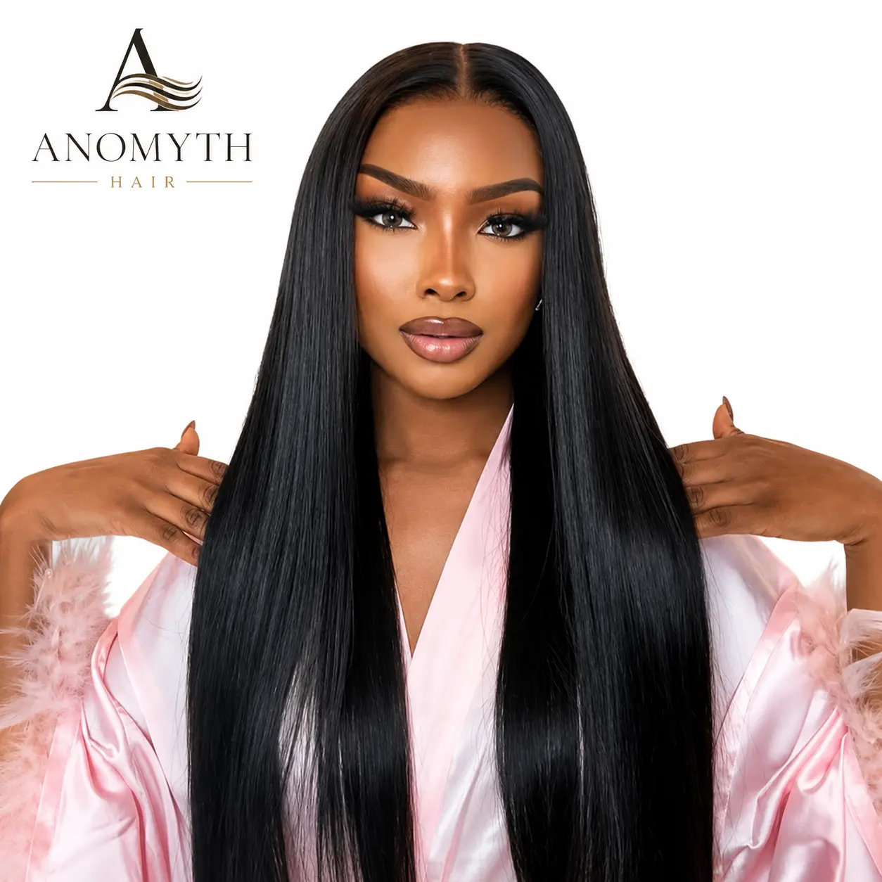 Straight Lace Front Wigs Human Hair Pre Plucked for Black Women 13x4 Lace Closure Wigs 22inch-30inch Human Hair 180 Density, Female, Afro Kinky