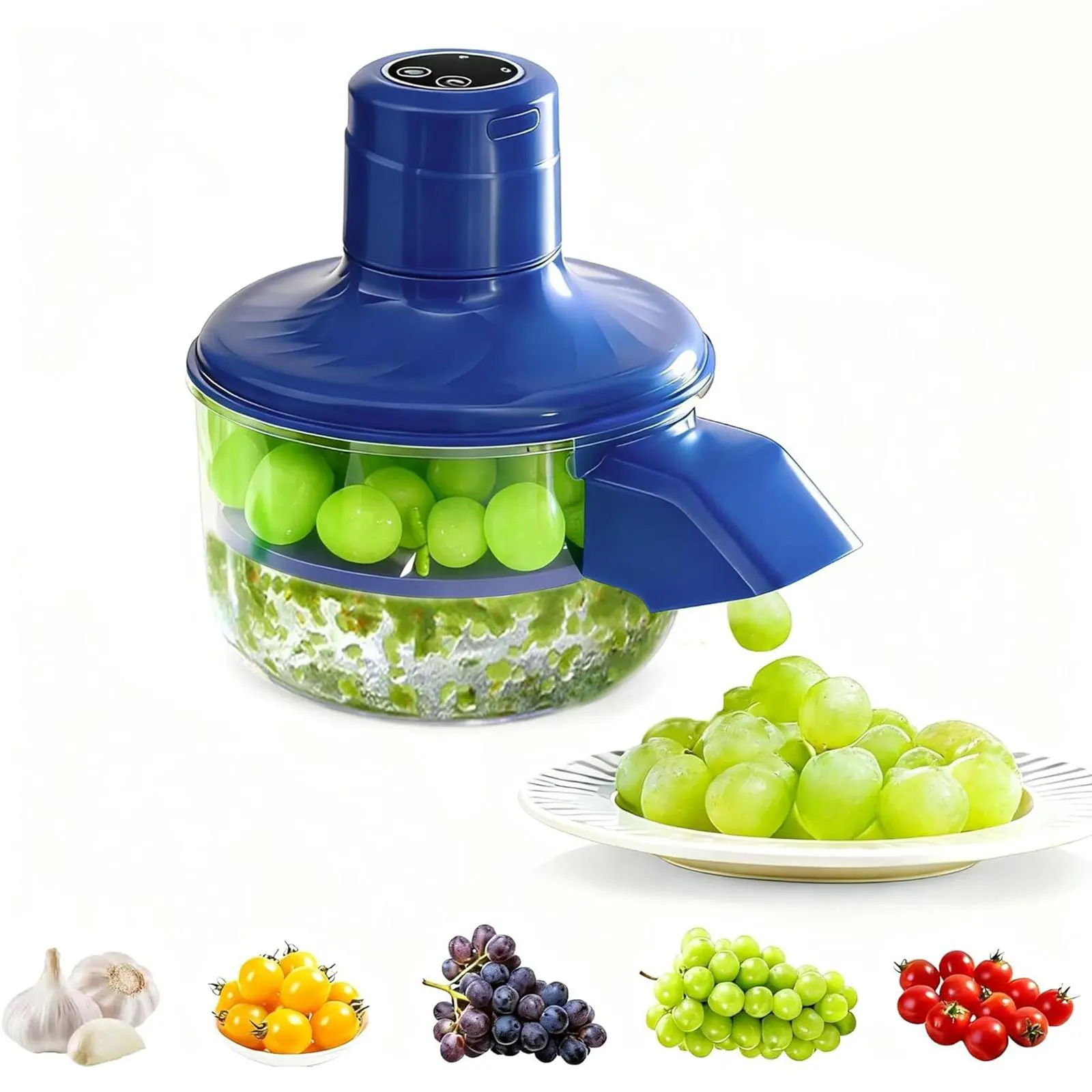 Electric Garlic Peeling Machine, 2026 New Automatic Small Grape Fruit Garlic Peeler Machine,Electric Garlic Peeler Fruit Skin Remover Tool for Home Kitchen