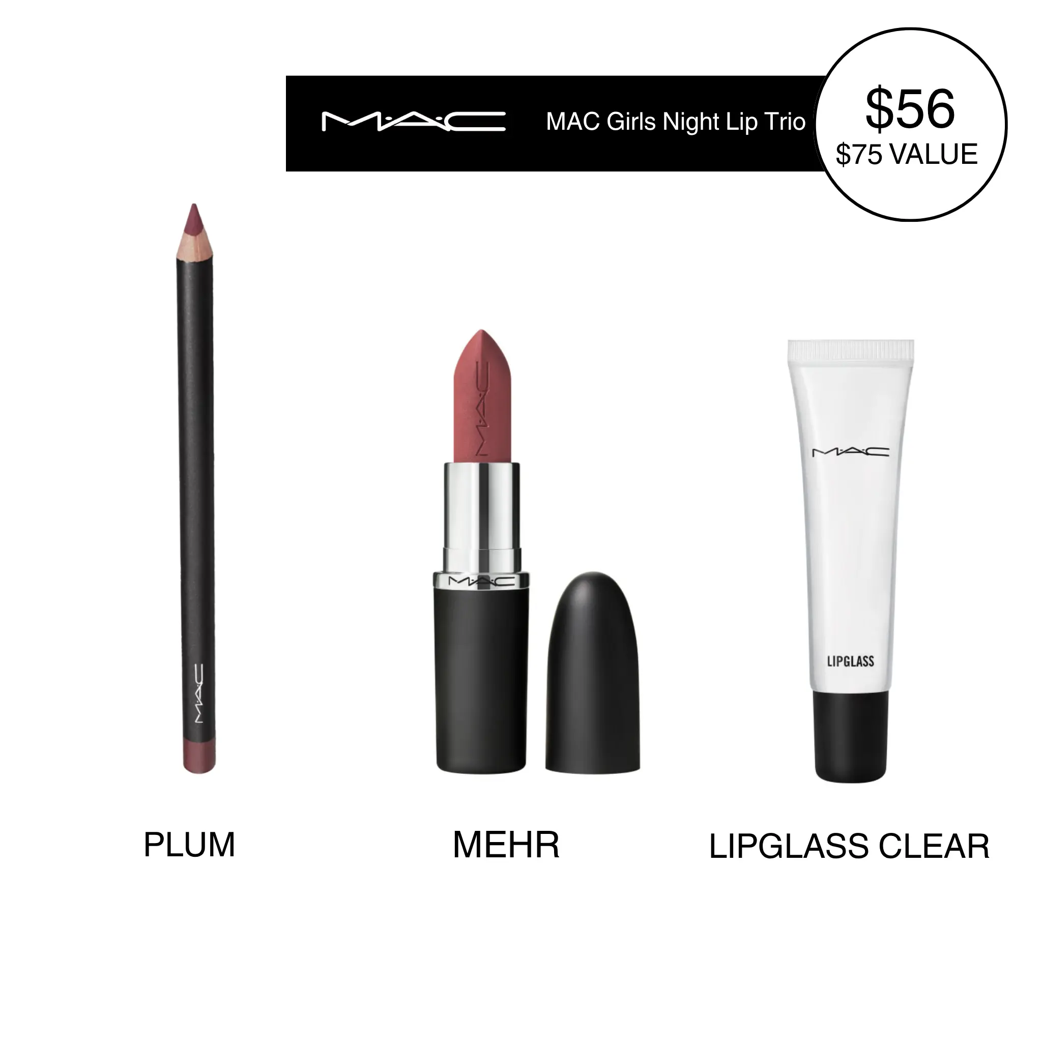 MAC Girls Night Lip Trio