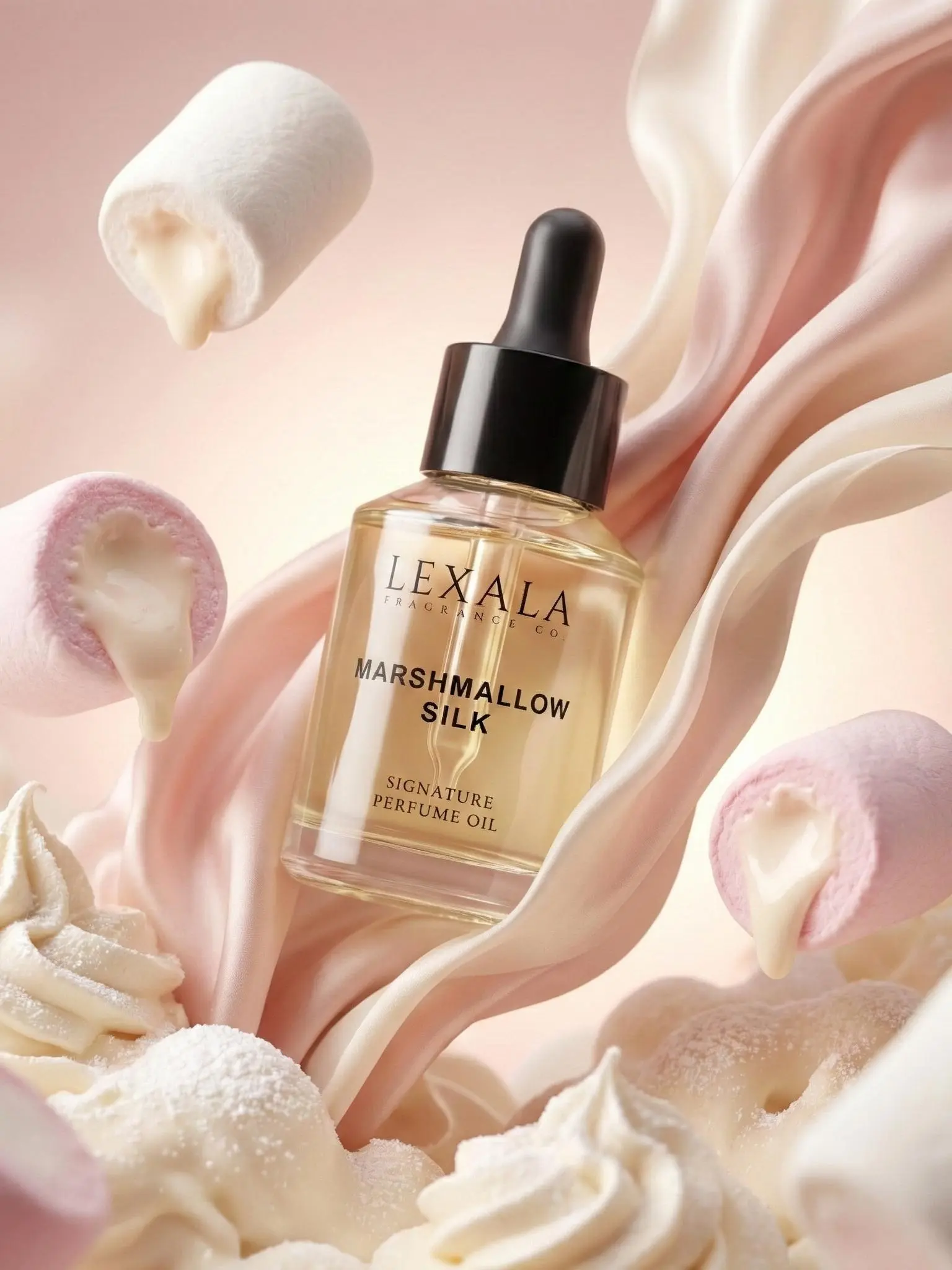 Marshmallow Silk Perfume Oil - 30 ml - Women's Fragrance Oil - Pink Lady Apple - Marshmallow - Whipped Vanilla