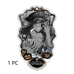 15cm Twisted-Wonderland Anime Figure Grim Dire Crowley  Figures Woman Cartoon Action Stand Figurine Model Doll Acrylic Christmas