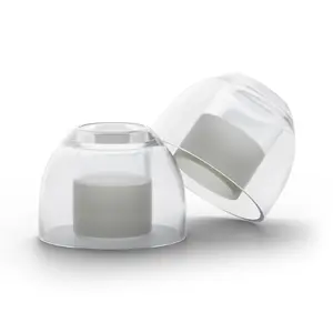 BASN LE100 Earphone Liquid Silicone Tips Replacement Earbuds Eartips (XS/S/M/L Total 4 Pairs)