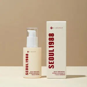 KSECRET SEOUL 1988 Serum Retinal Liposome 2% + Black Ginseng 30ml | 58% Black Ginseng Extract | Supports Hydration & Radiance for Wrinkle Care - Hydrate, Radiant Skincare Cleansing Smoother Comfort Moisturizer Korean