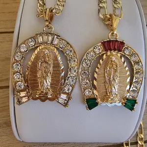 Herradura Virgen de guadalupe necklace