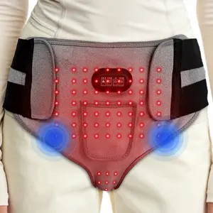 Red Light Therapy Heated Waist Belt with Triangle Pad Design for Lumbar Disc Support Abdomen Warming & Menstrual Pain Relief Essential