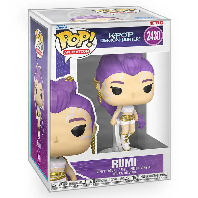 Funko POP KPop Demon Hunters - Rumi with Marks Vinyl Figure with Epic Collectibles Premium Box Protector Included